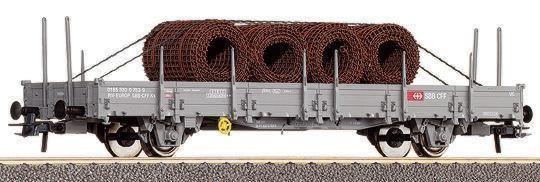 Flat car with load<br /><a href='images/pictures/Roco/66490.jpg' target='_blank'>Full size image</a>